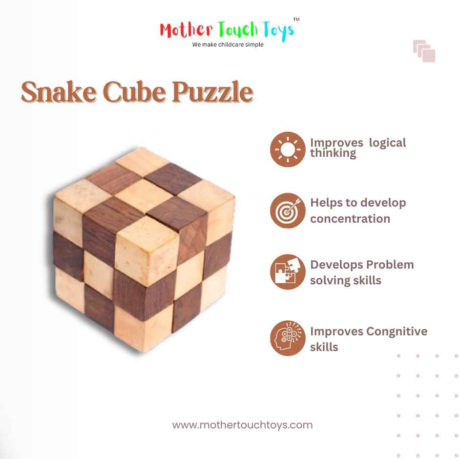 Mother Touch Toys Snake Cube Puzzle