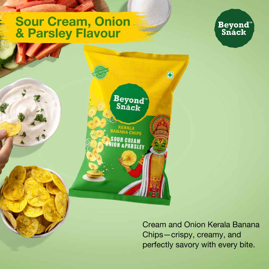 Beyond Snack Kerala Banana Chips | Sour Cream, Onion & Parsley