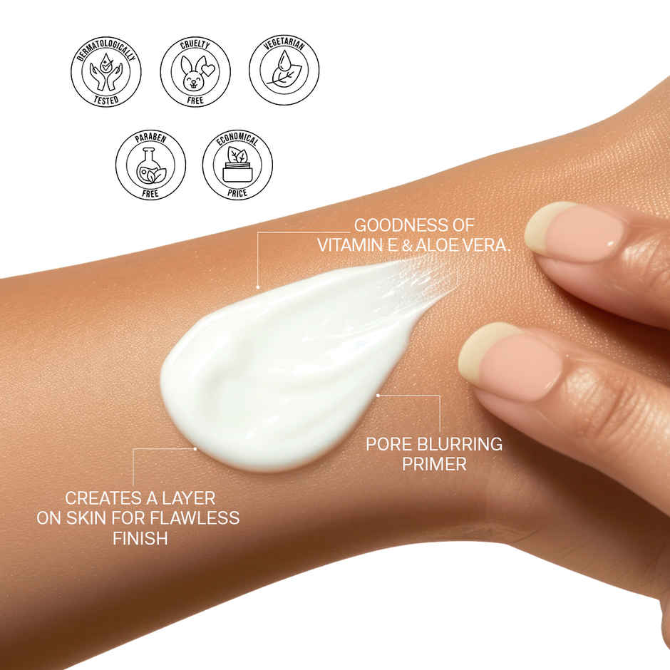 Flicka Silk Touch 3 in 1 Primer for Face Makeup Hydrating | Cream Multi Function Moisturizer