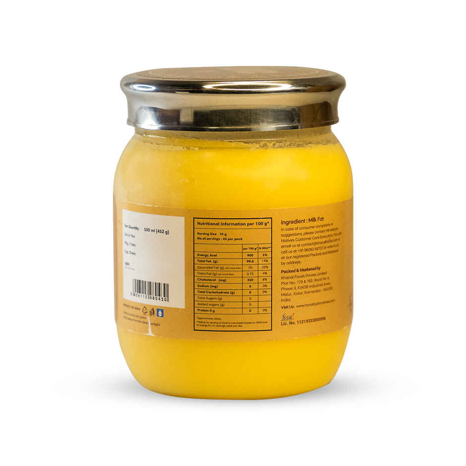 Himalayan Natives Organic Bilona Cow Ghee Jar
