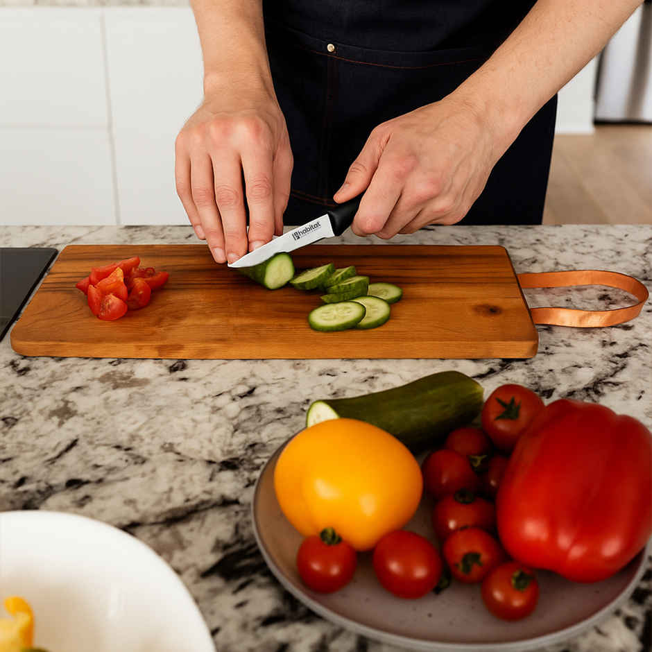 Habitat Signature Series Vegetable Knife Stainless Steel With Ultra Razoe Sharp Resilient Blade