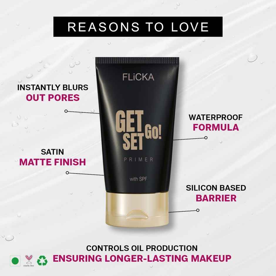 Flicka Get Set Go Primer for Face Makeup with SPF
