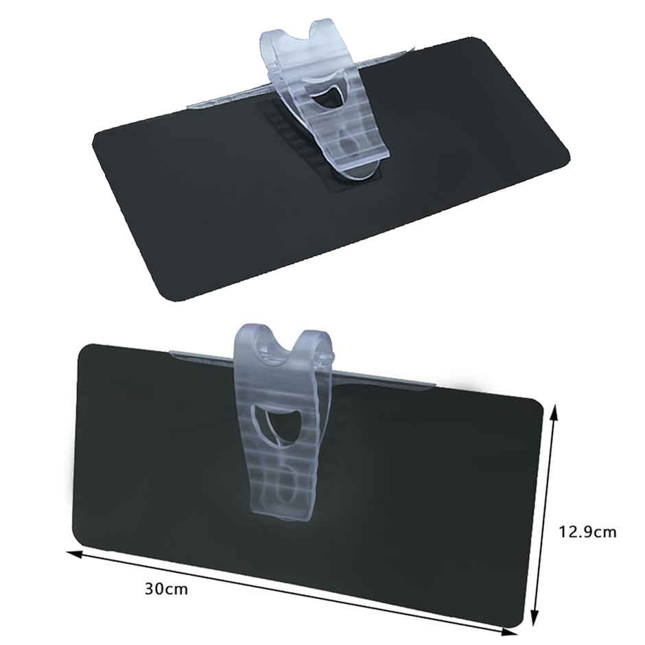 Potauto Car Anti-Glare Sun Visor Panel For Driving In Sunny Days With Clip-On | Black
