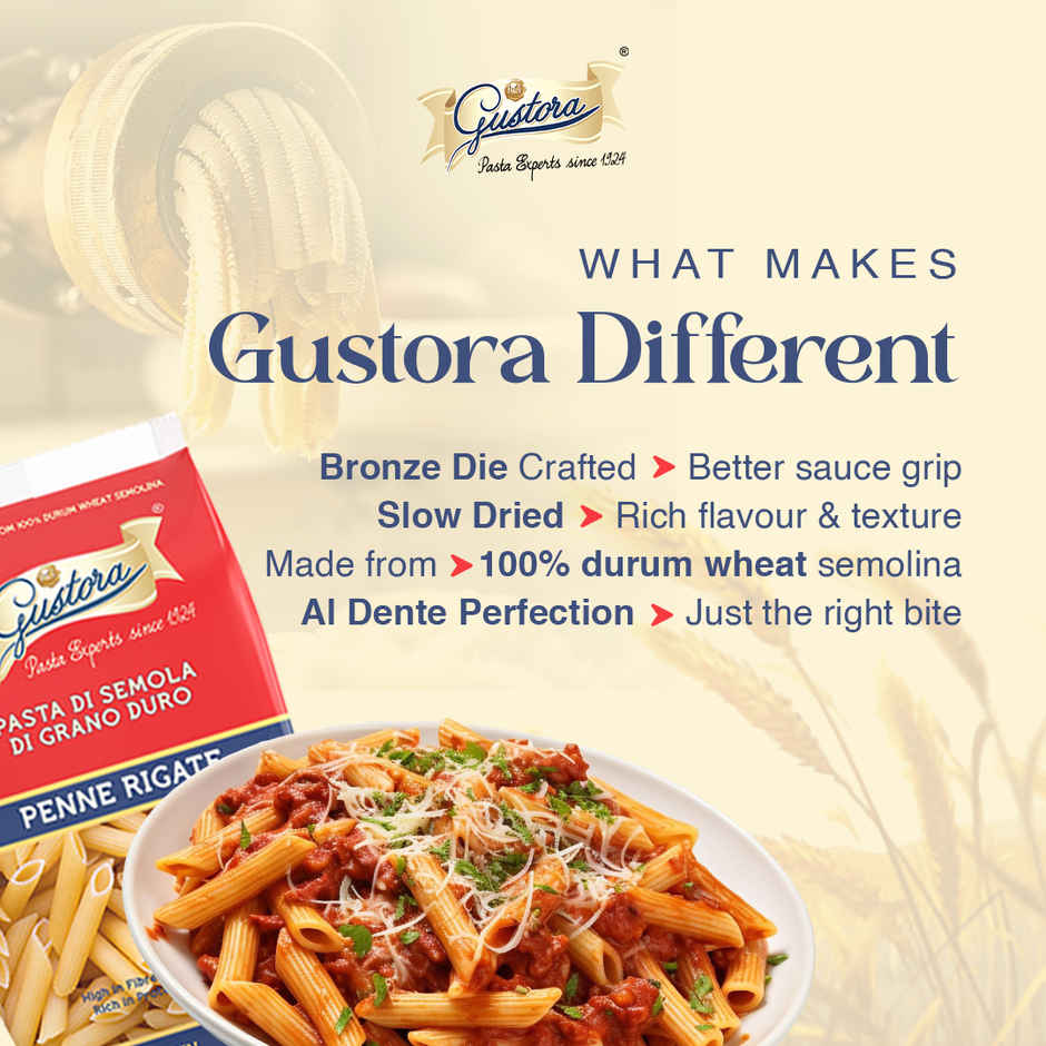 Gustora Penne Rigate Pasta