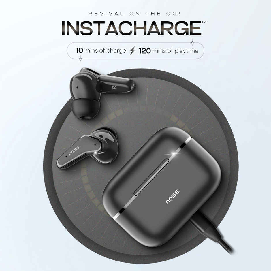 Noise Buds VS102 Elite 50H Battery 4 Mic ENC 11mm Driver Instacharge TWS Earbuds | Carbon Black