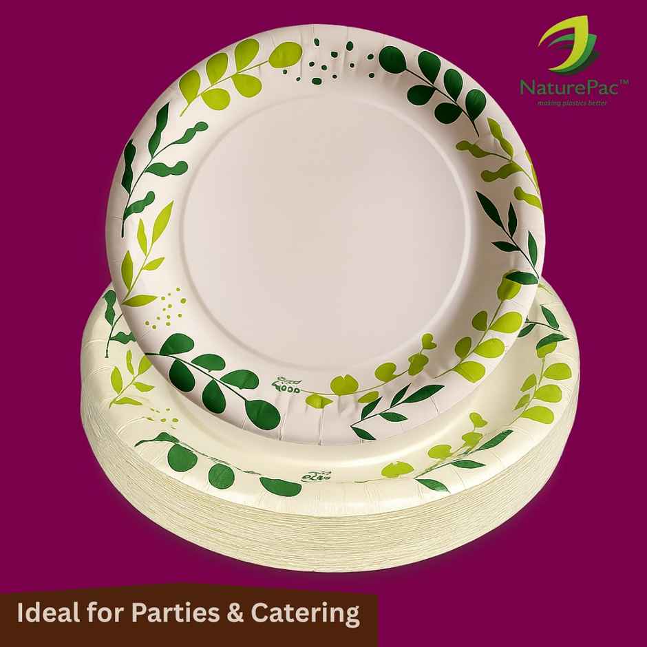 Printed Paper Plate | 7 inch | Assorted | Naturepac
