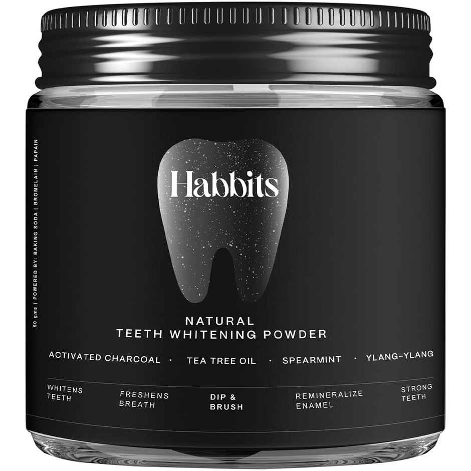Habbits Natural Charcoal Teeth Whitening Powder