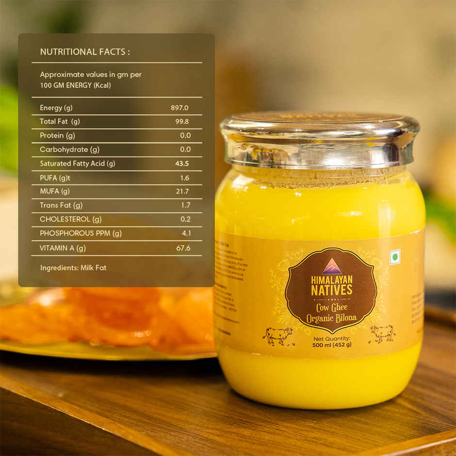 Himalayan Natives Organic Bilona Cow Ghee Jar
