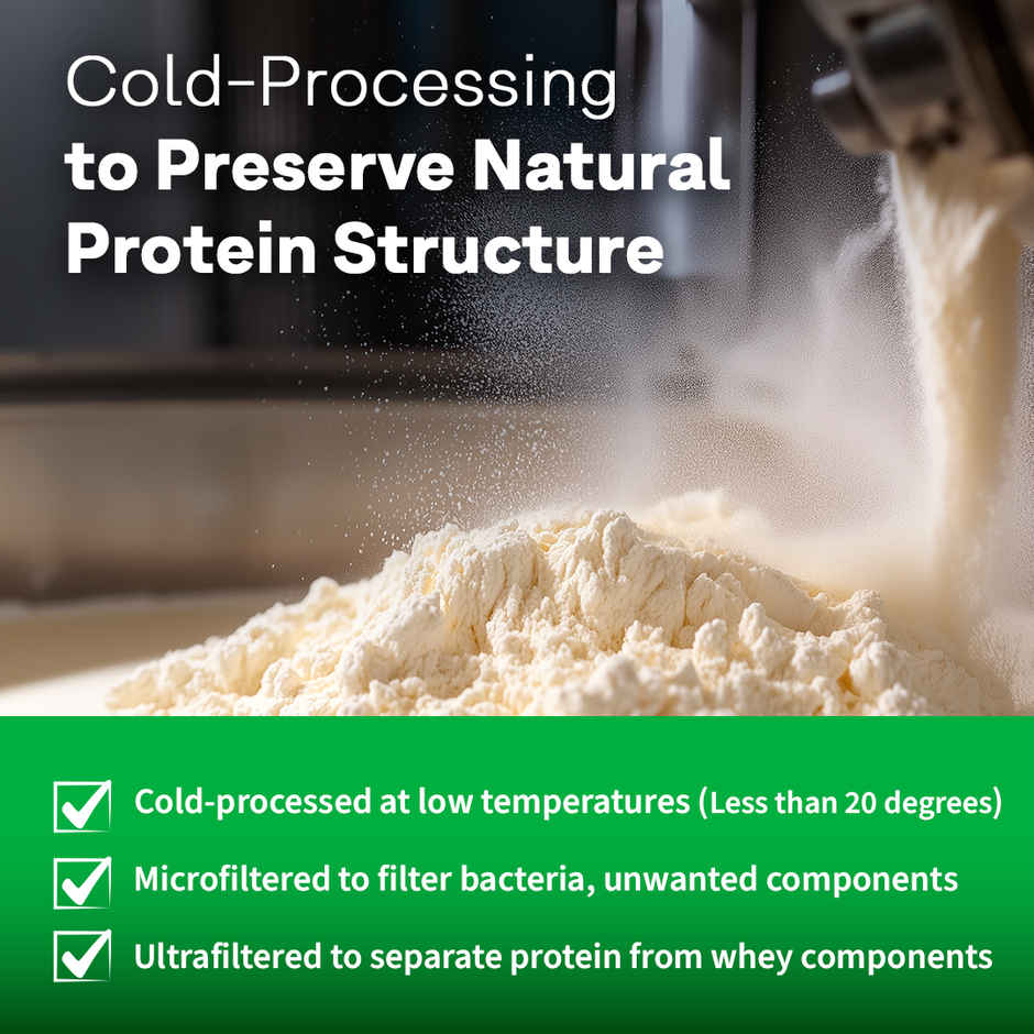 Oziva Concentrated Clean Whey  Protein Powder (Coffee) , 26g Protein | Cold Pressed 