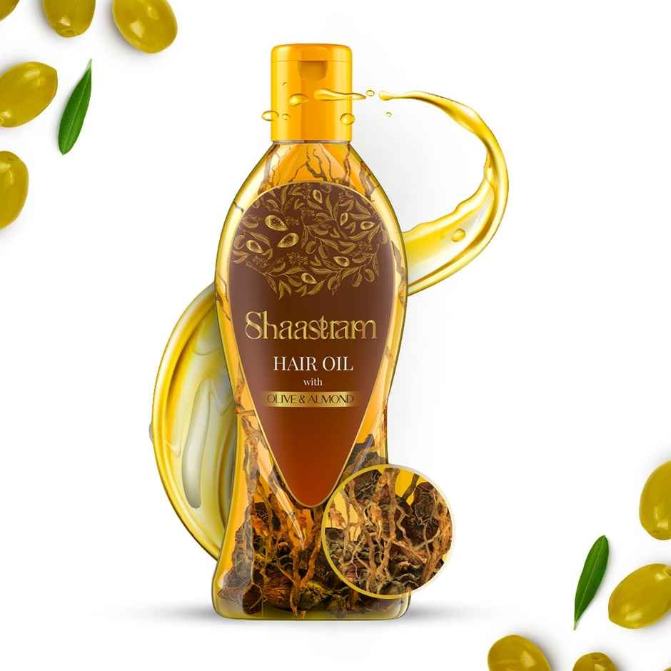 Shaastram Olive & Almond Ayurvedic anti dandruff hair oil
