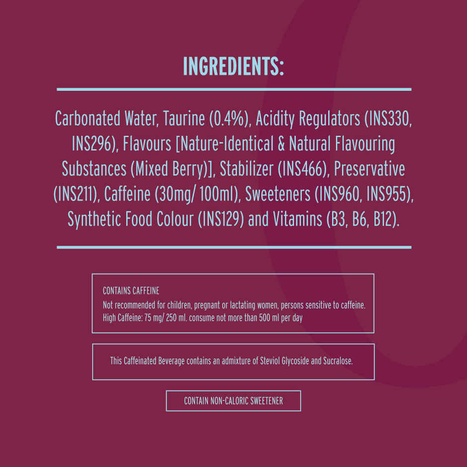 Zyro by Karan Aujla Energy Drink | Zero Sugar | Berry Blast