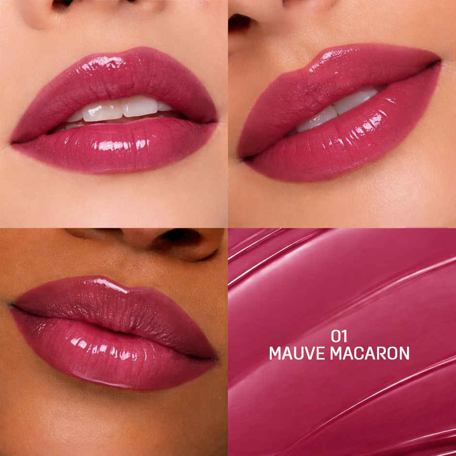 Colors Queen High Shine Gloss Stick enriched with Vitamin E & Squalane - 01 Mauve Macaron