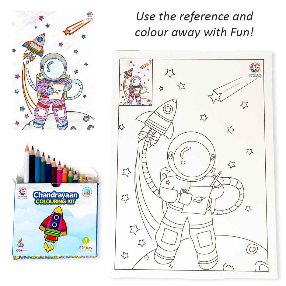 Ratna's Chandrayaan Colouring Kit | Assorted