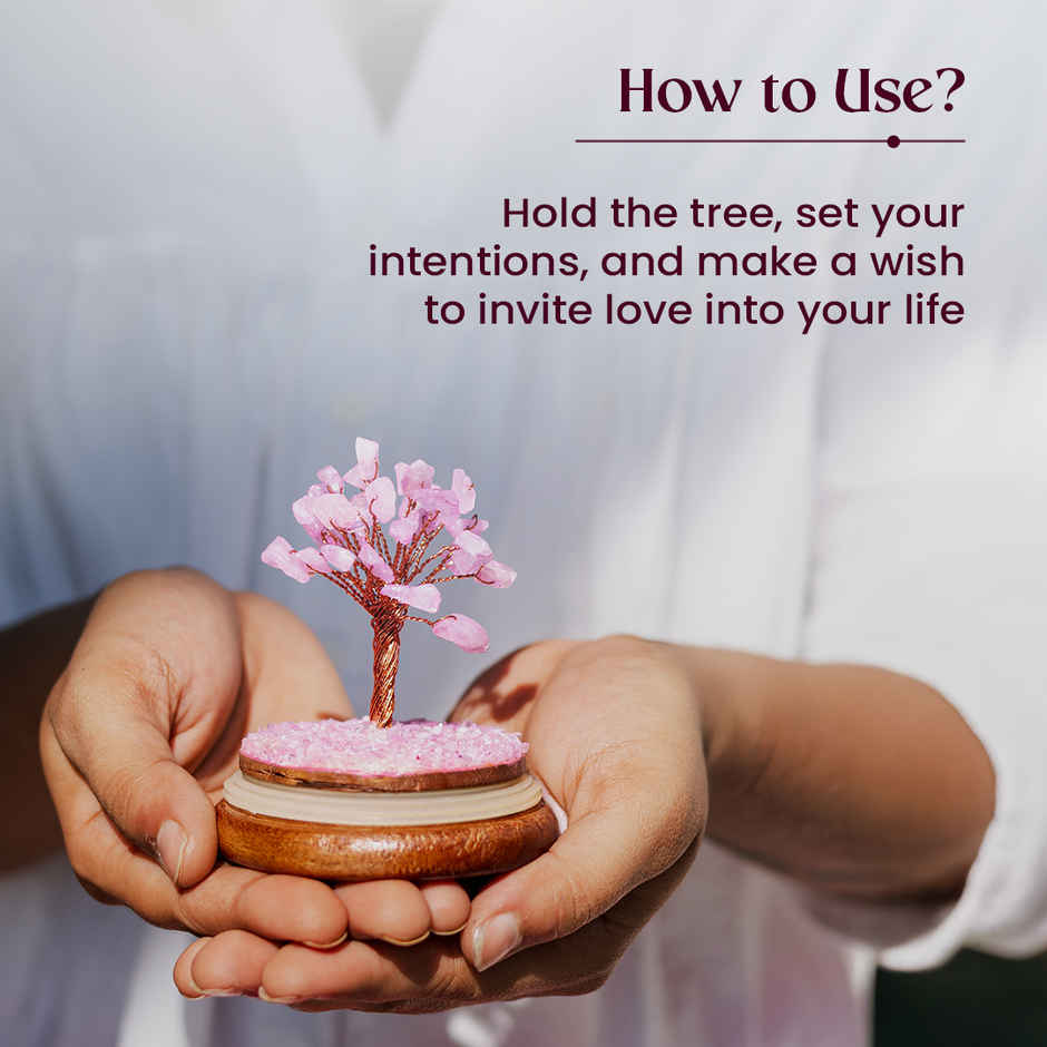 Astrotalk Rose Quartz Dome Tree