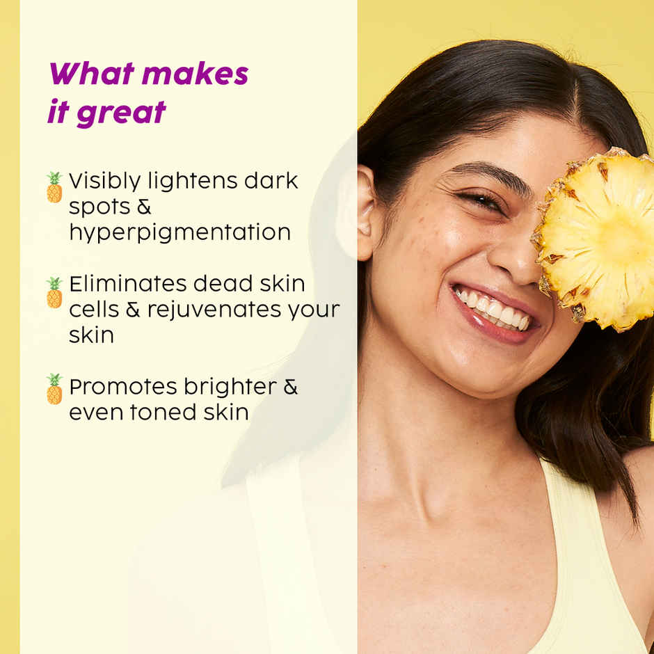 Plix Pineapple Moisturizer for Pigmentation & Dark Spots | Alpha Arbutin & Olive Squalane