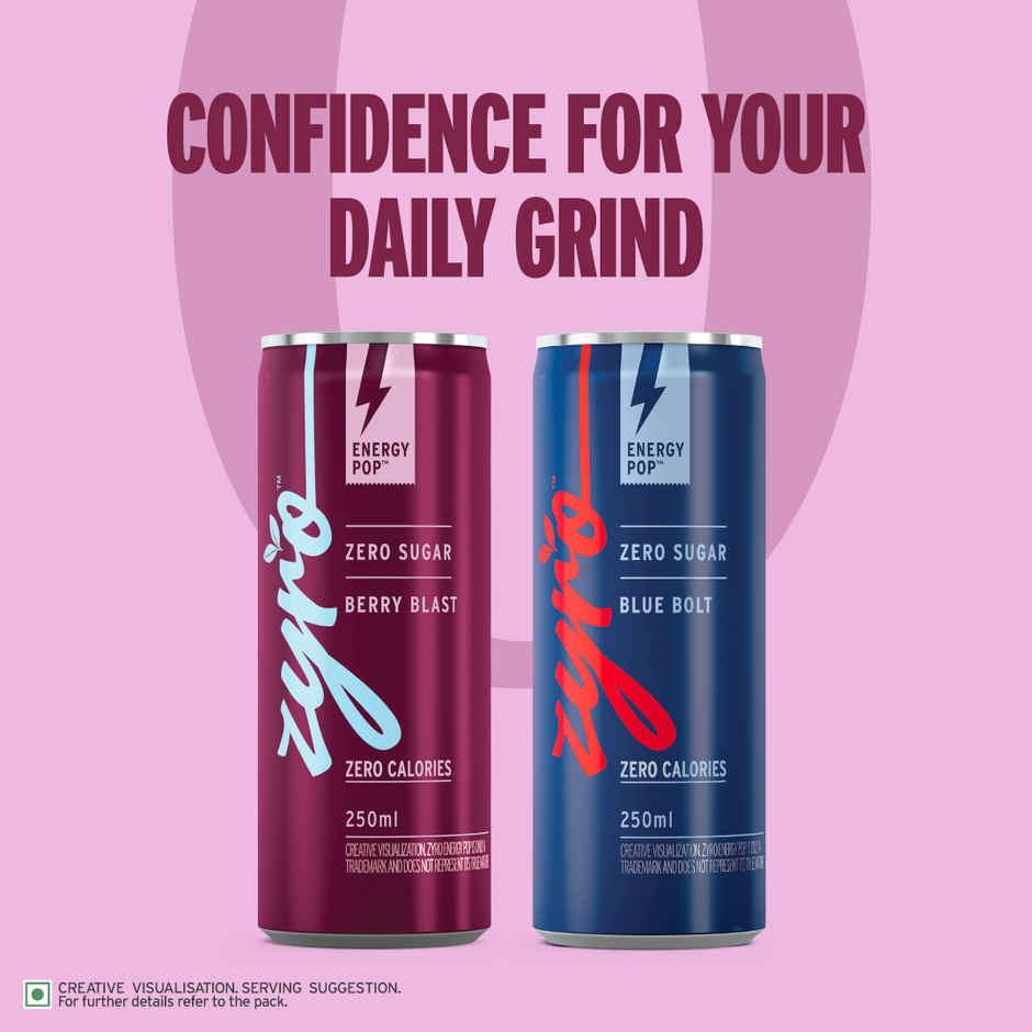 Zyro by Karan Aujla Energy Drink | Zero Sugar | Berry Blast