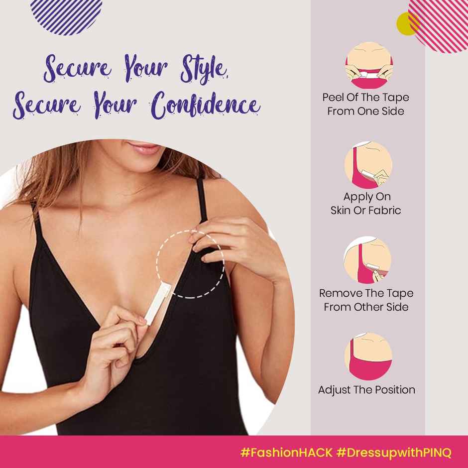 Pinq Polka Fashion Tape Double Sided-Transparent