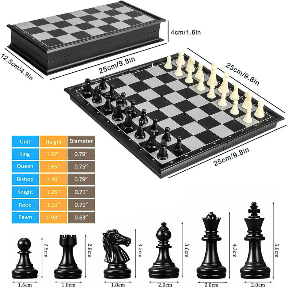 Apex Magnetic Chess Board Game with Storage Box | Family Strategy Game