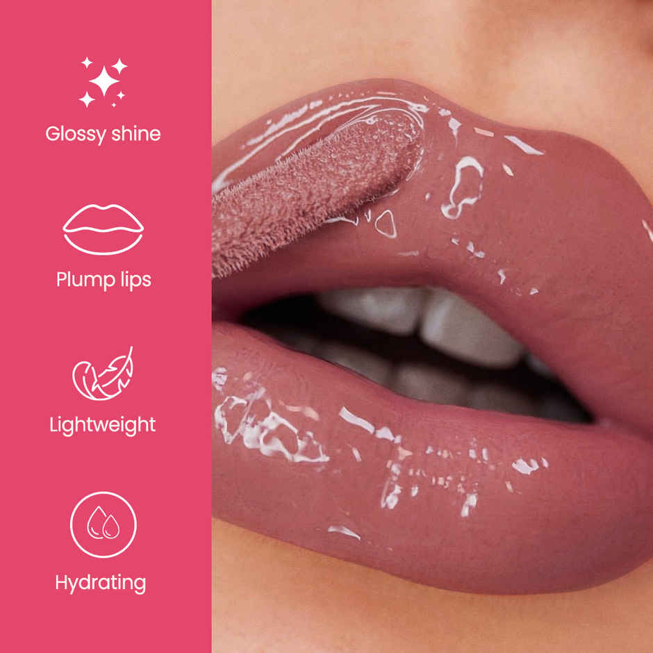 Swiss Beauty Plump Up Wet Lip Gloss For Glossy And Fuller Lips | 3 Kinde Naked
