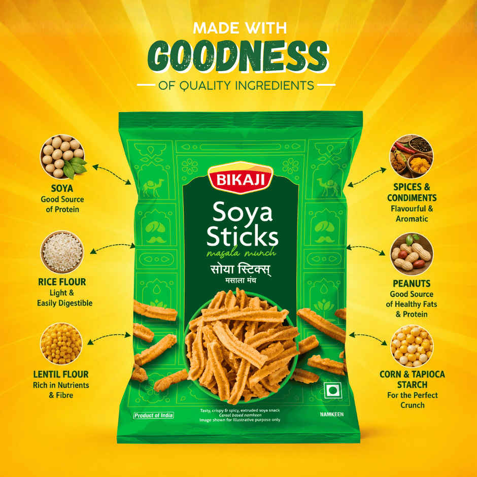 Bikaji Soya Sticks Masala Munch Combo