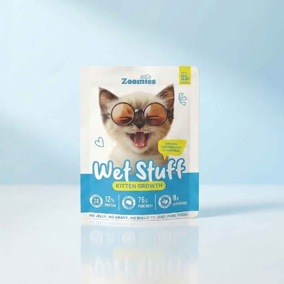 Zoomies Wet Stuff Kitten Growth Kitten Wet Food