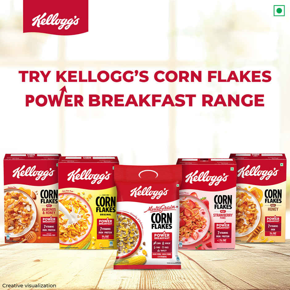 Kellogg's Multigrain Plus Corn Flakes | Power of 5 Grains | 6 Vitamins