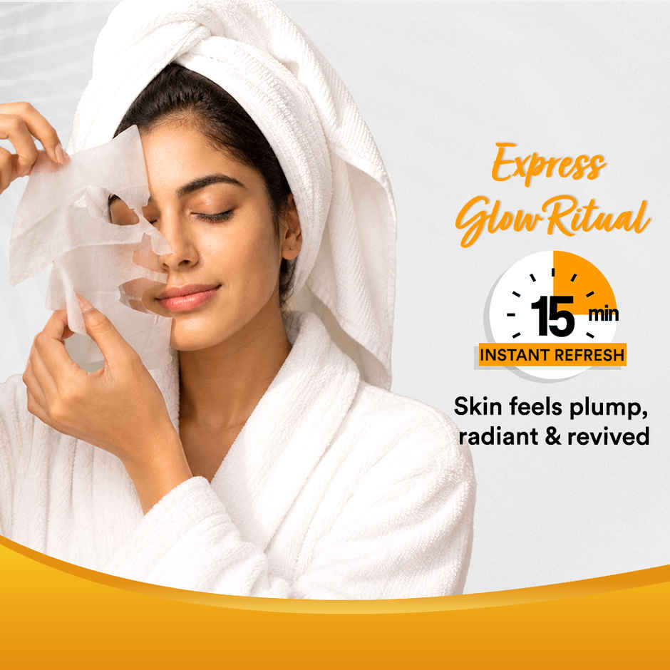 Lacto Calamine Vitamin C Face Sheet Mask with Antioxidant for Nourishing, Brightening & Glowing Skin Combo