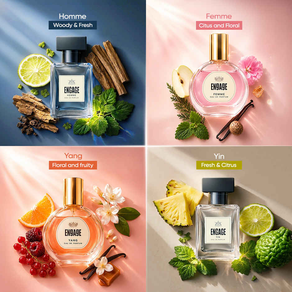Engage Gift Assorted Luxury Perfume Set for Men & Women | 4 Unique EDPs| Couple Combo