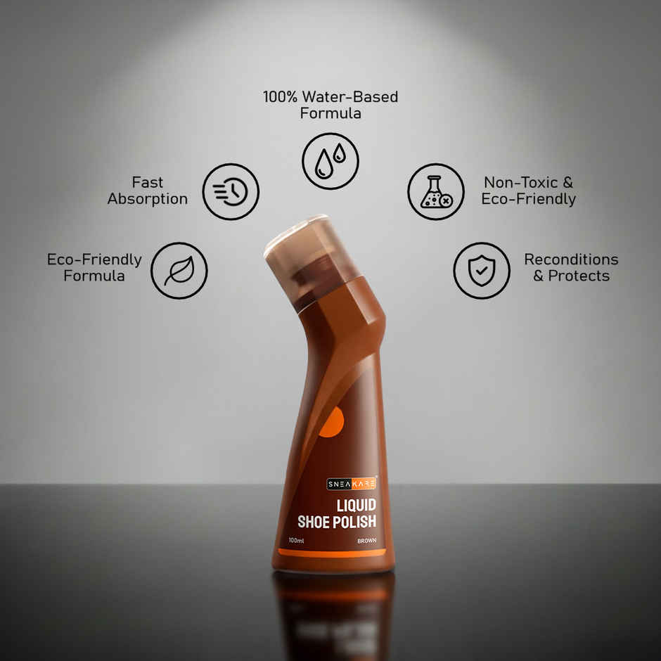 Sneakare Instant Liquid Shoe Polish | Brown