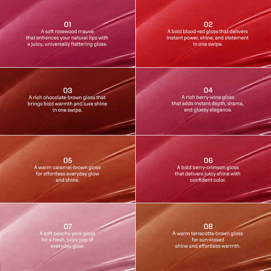 Colors Queen High Shine Gloss Stick enriched with Vitamin E & Squalane - 01 Mauve Macaron