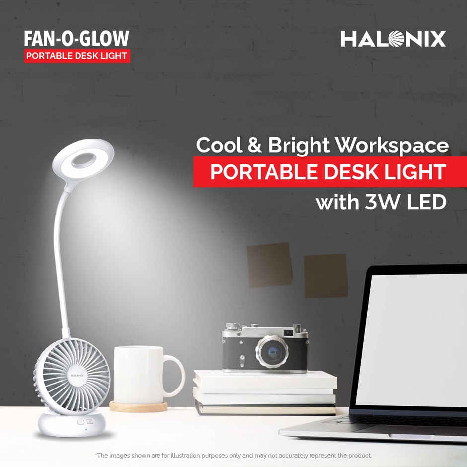 Halonix Fan-O-Glow Study Lamp