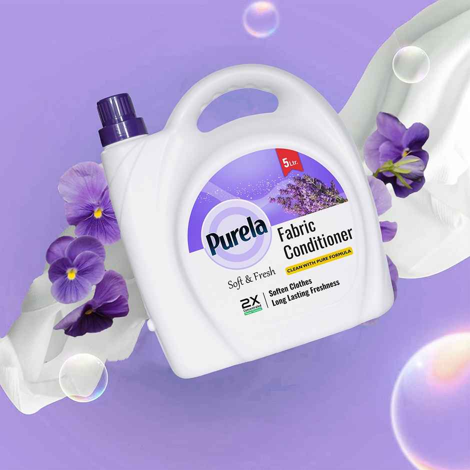 Purela Lavender After Wash Fabric Conditioner Liquid Softener | Eco-Friendly & Biodegradable