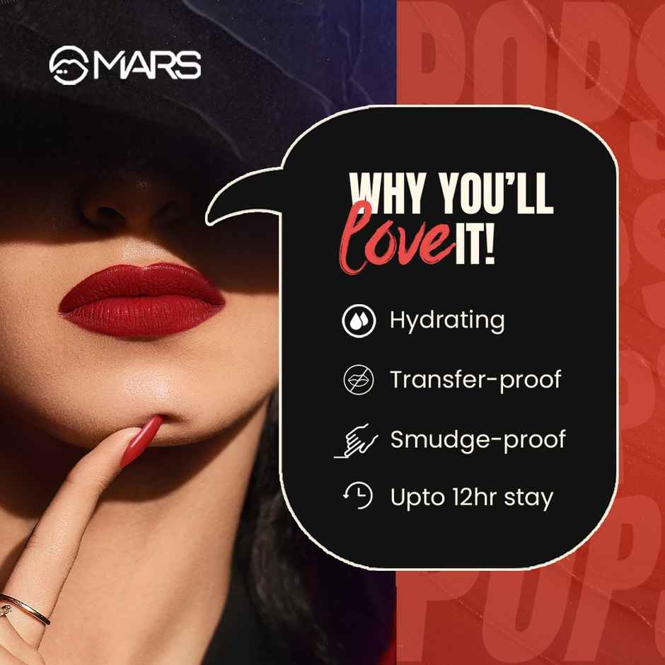 MARS Cosmetics Popstar Lipstick For Women | 02-Rock On
