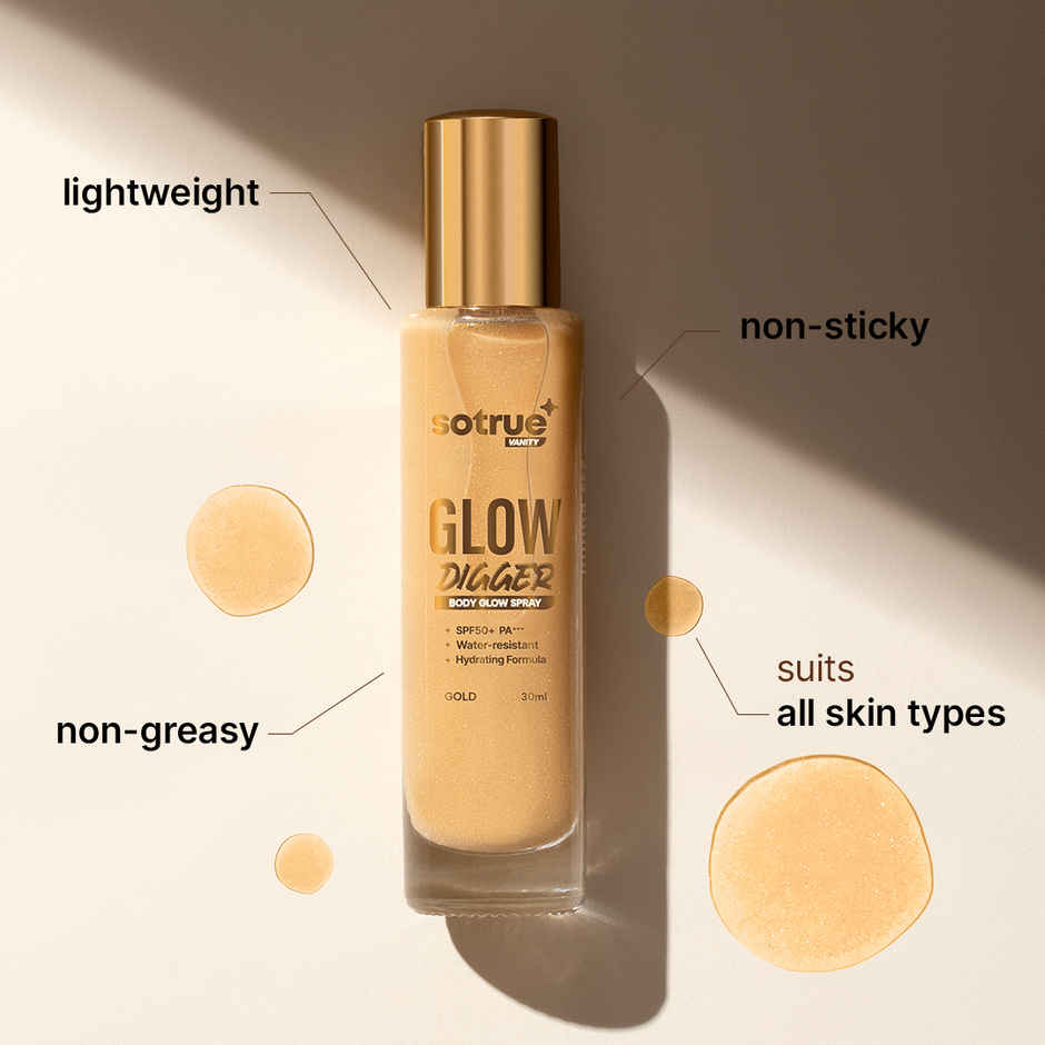 Sotrue Glow Digger Body Glow Spray | Shimmer