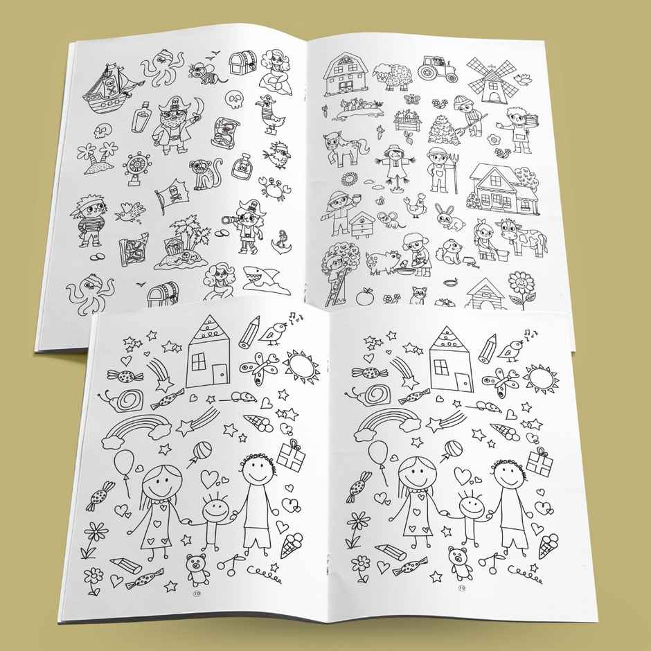 Maple Press Doodle Colouring Book 2 | Colouring Activity Book