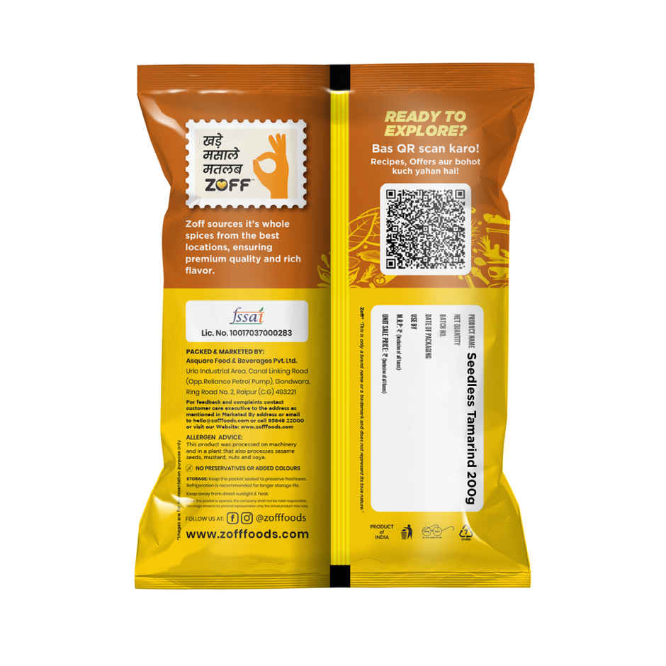 ZOFF Tamarind | Premium Whole Spices