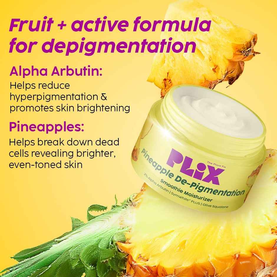 Plix Pineapple De-pigmentation Moisturizer with Symwhite Plus for Hyperpigmentation & Dark Spot Correction Combo
