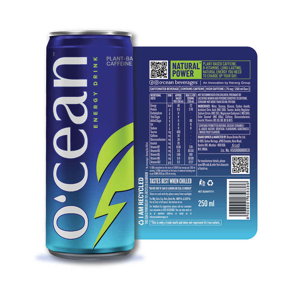 O'cean Energy Drink with Green Tea Extract