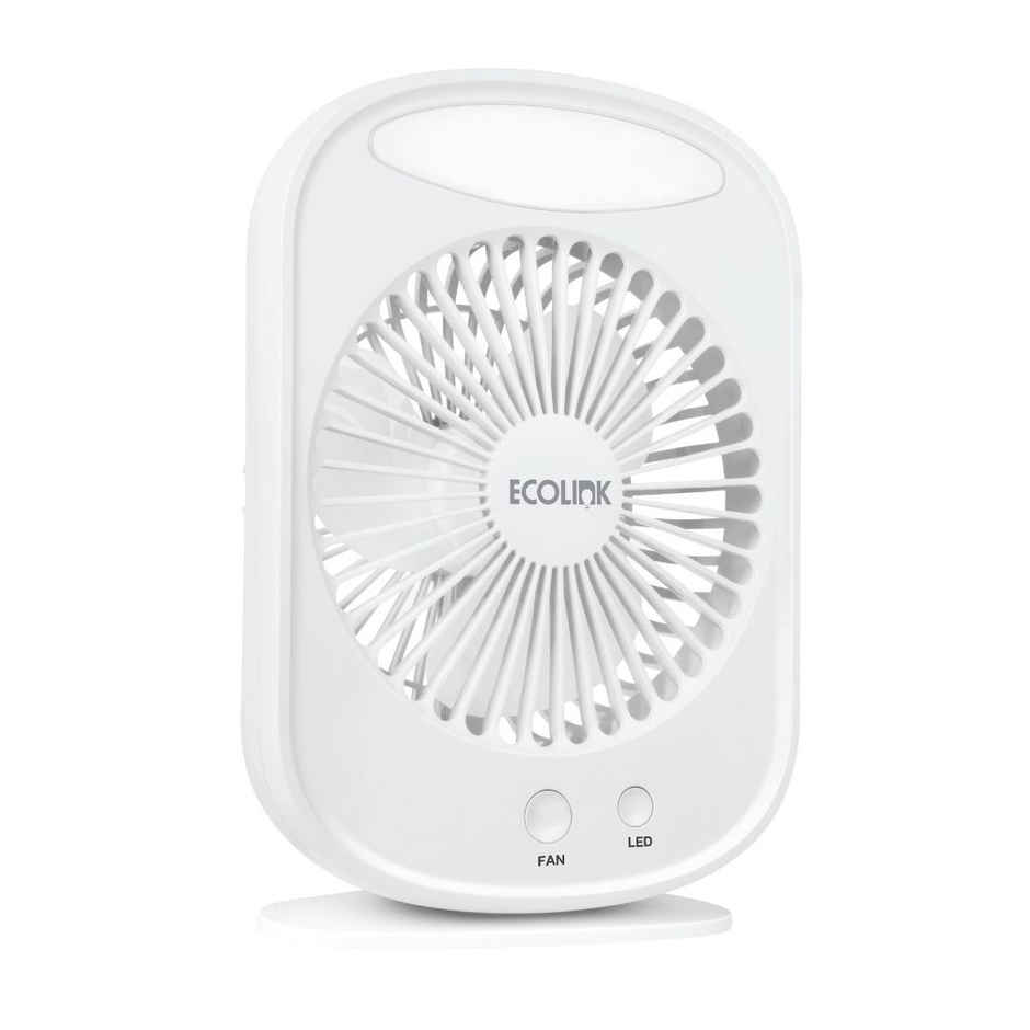 EcoLink Comfy Rechargeable Fan | White
