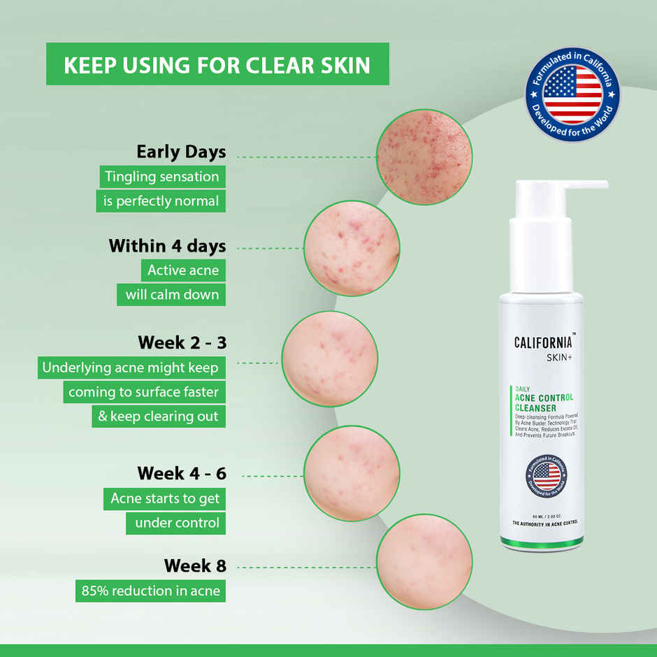 California Skin+ Acne Control Face Wash Cleanser