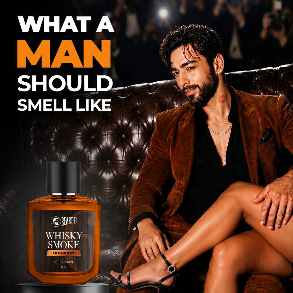 Beardo Whisky Smoke Bourbon Perfume For Men | Eau De Parfum