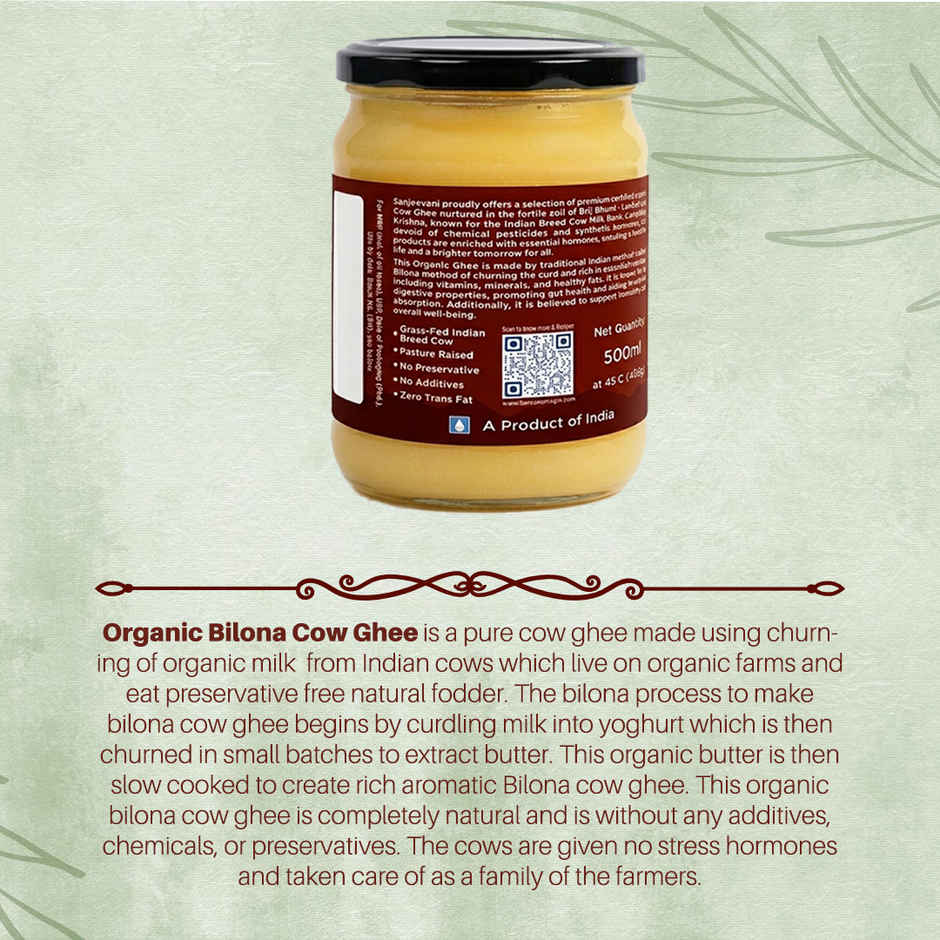 Sanjeevani Organics - Organic Bilona Ghee
