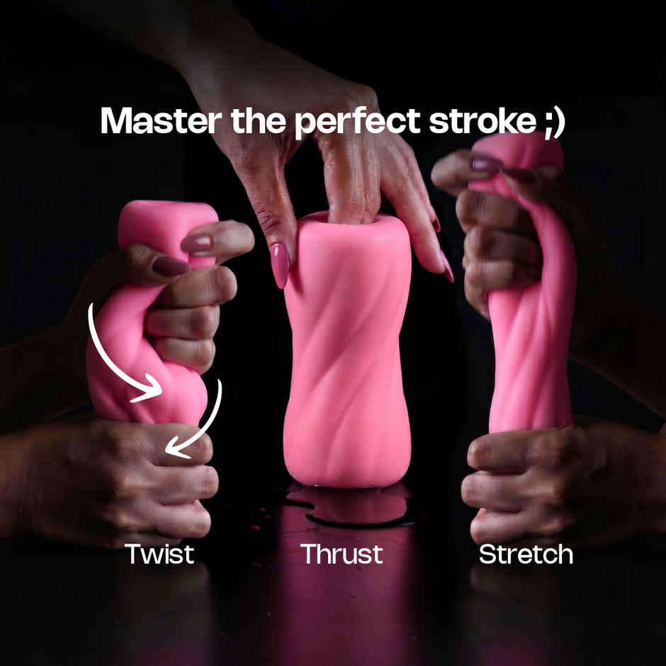 Leezu's Toofaan Intense Stroker Personal Massager with Water Based Lubricating Gel