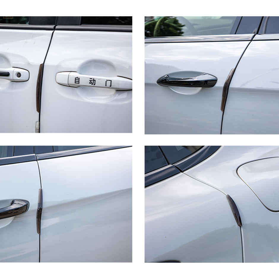 Potauto Car Door Edge Protector Guard For Anti-Scratch | Universal For All Cars | Black