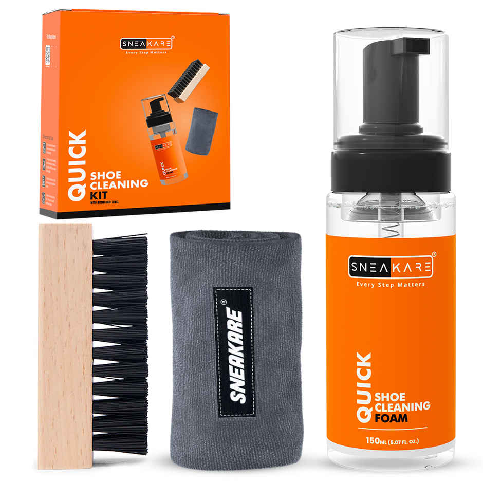 Sneakare Quick Shoe Cleaning Kit with Microfiber Towel