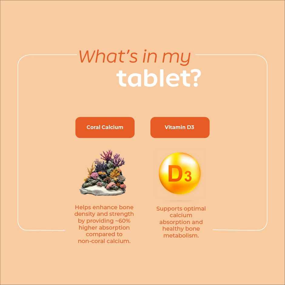 Arth By Emcure Bone Health Supplement | Calcium & Vit D | Supports Bones & Joints