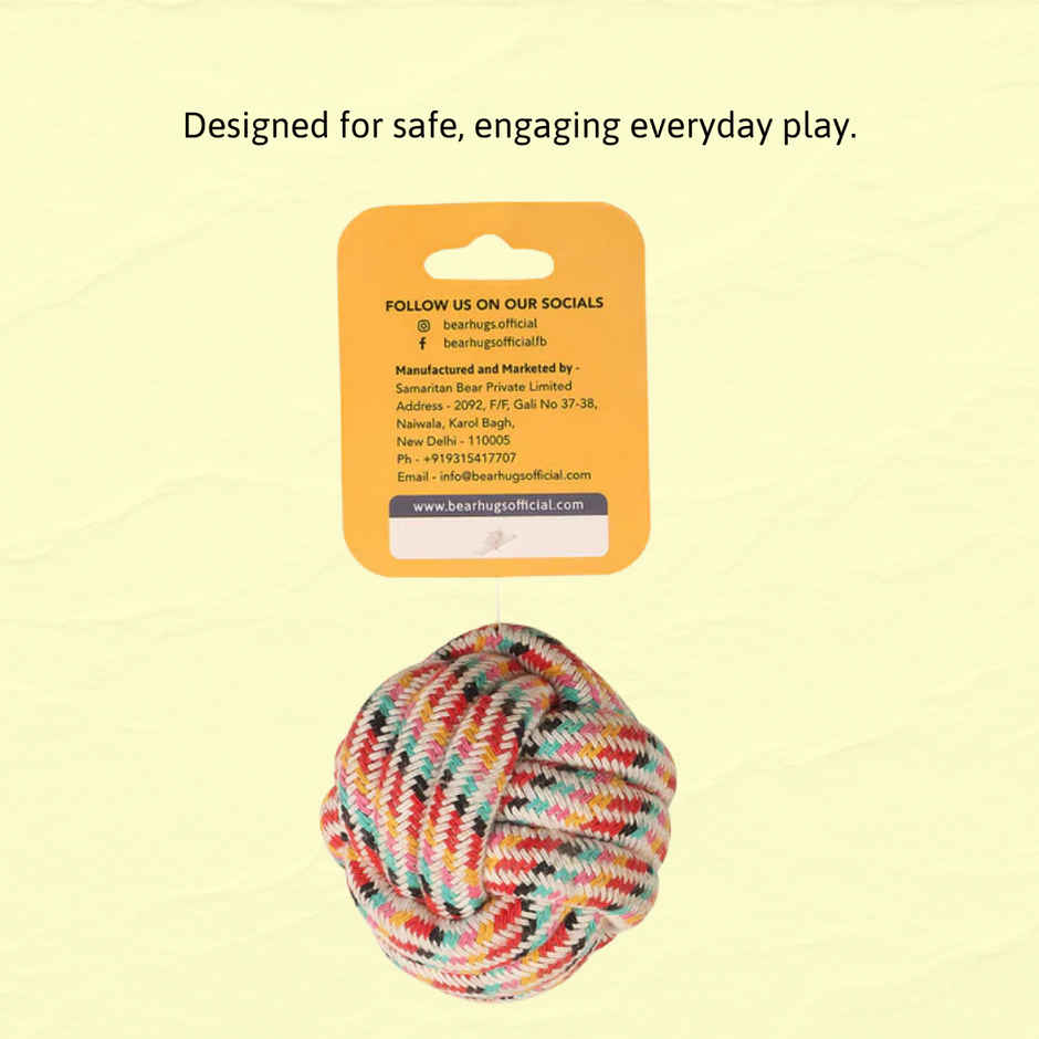Bearhugs Rope Ball Dog Toy