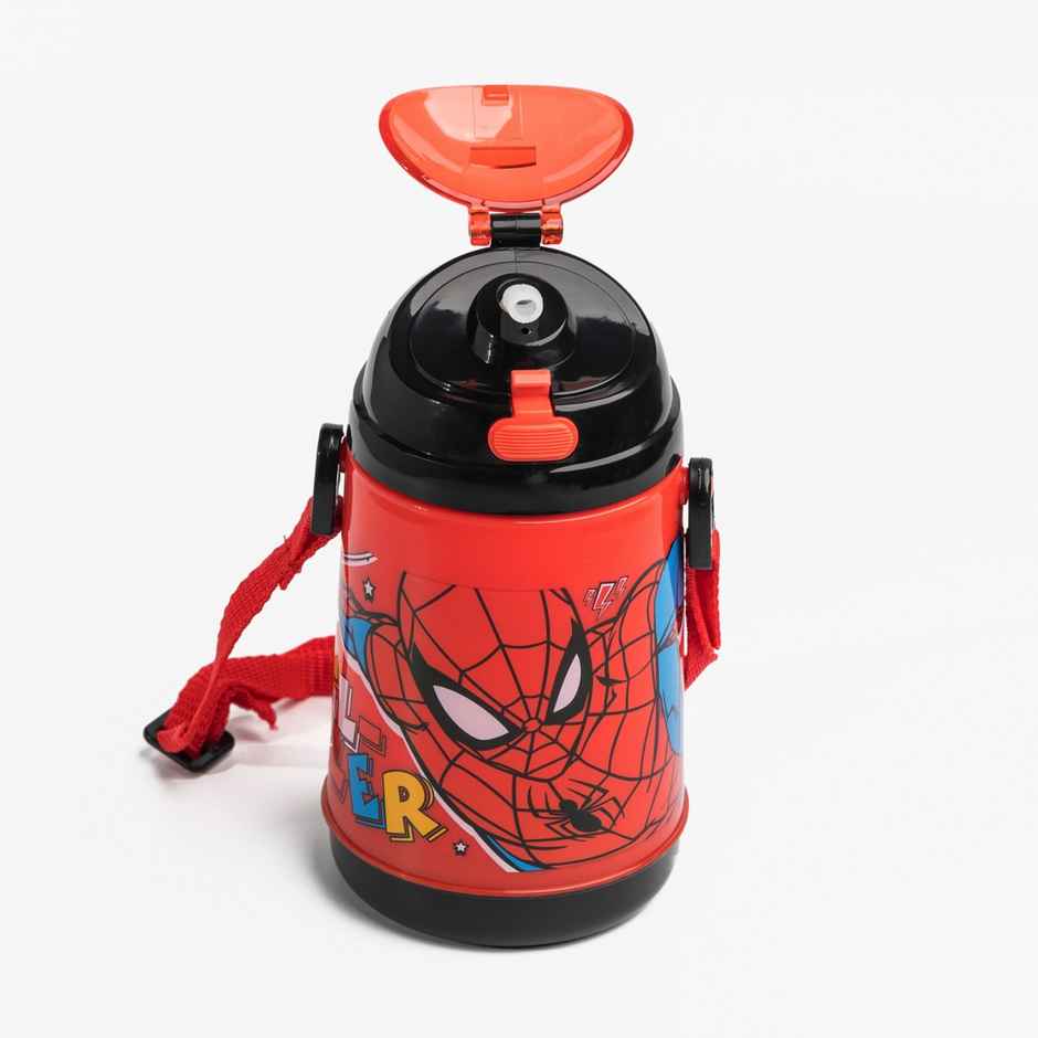 Marvel Spiderman Insulated Straw Sipper Water Bottle.-Hmthsb 00864-Spm - 400ml
