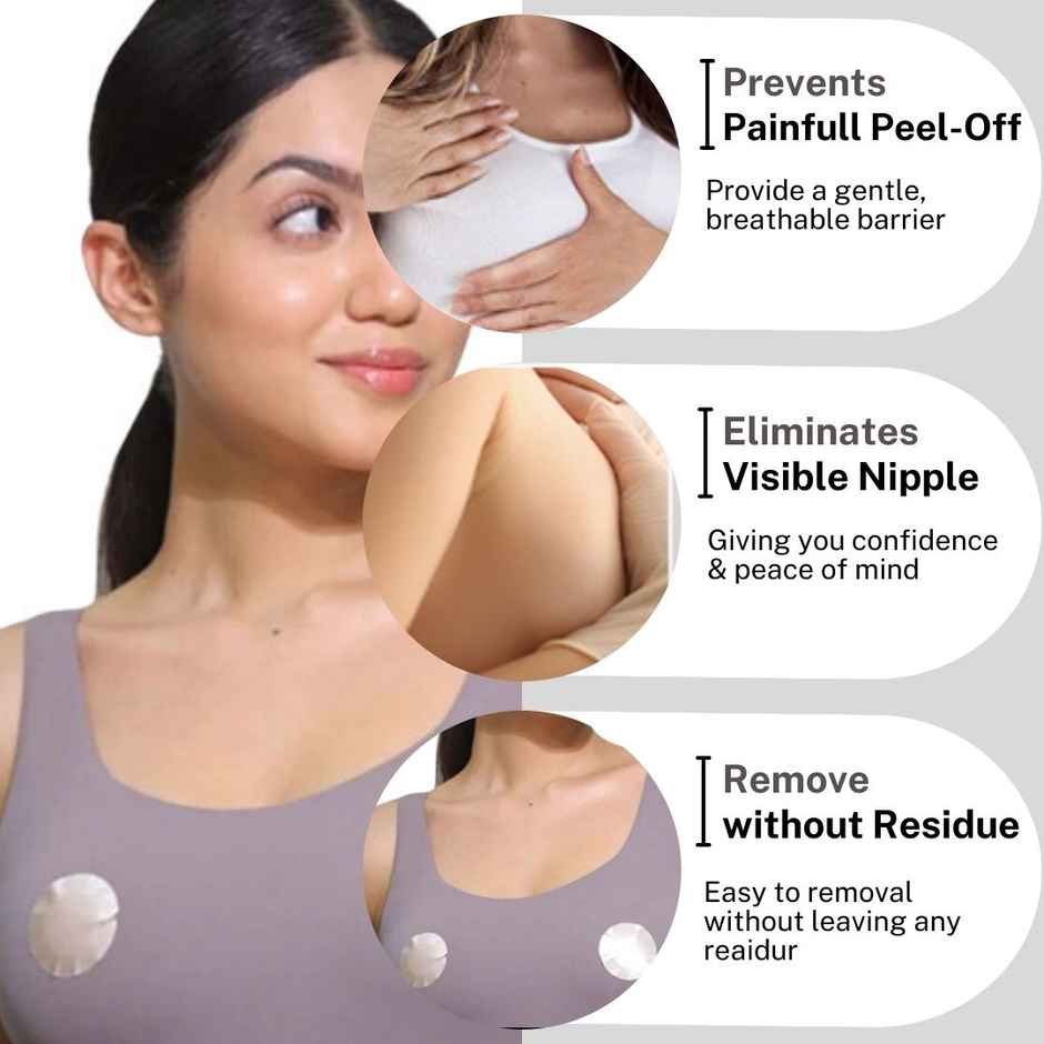 House Of Beauty Nipple Patches For Best Coverage & Dot Hiding Under T-Shirts