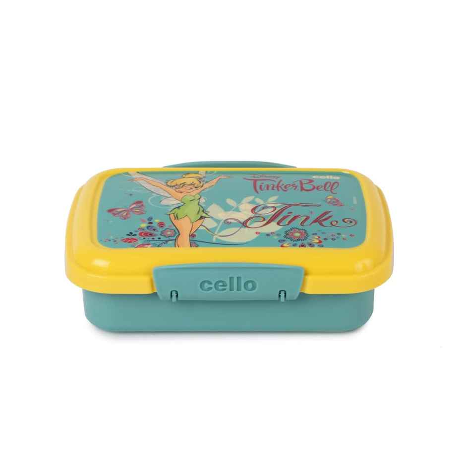CELLO Lunch On Tinker Bell Gift Set Insulated Lunch Box & Bottle for Kids, Green | Leak Proof